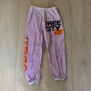 freecity lilac sweatpants
